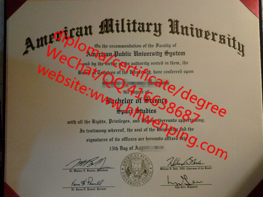 美国军事大学毕业证 American Military University Degree
