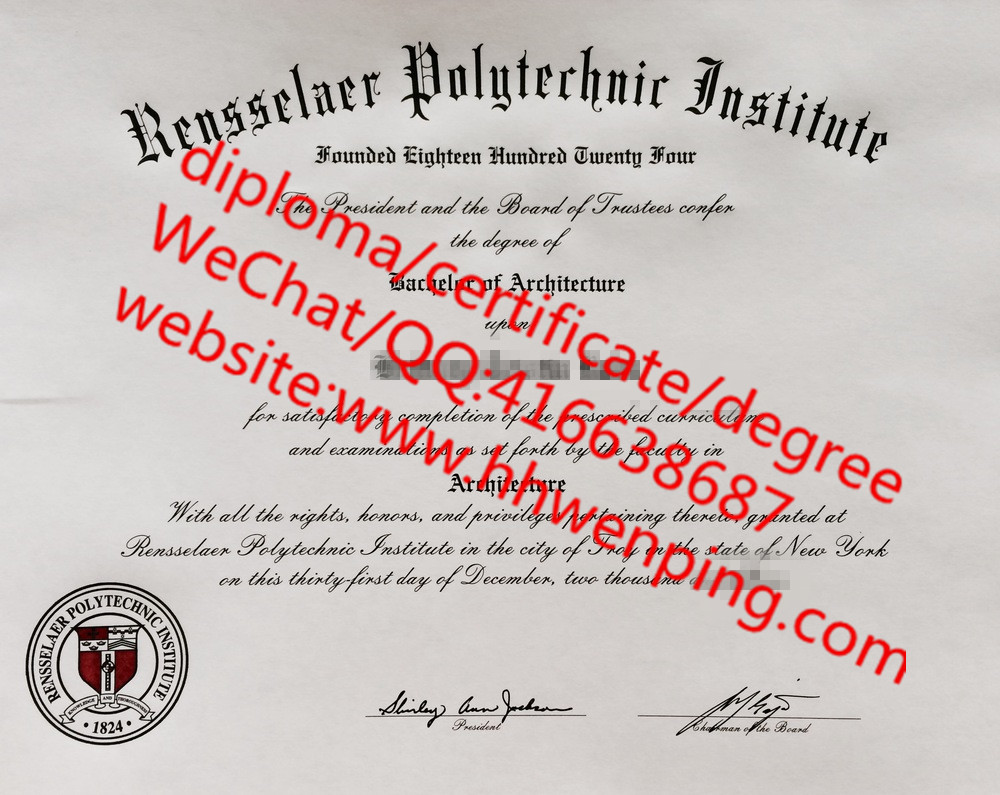 美国伦斯勒理工学院毕业证Rensselaer Polytechnic Institute Diploma