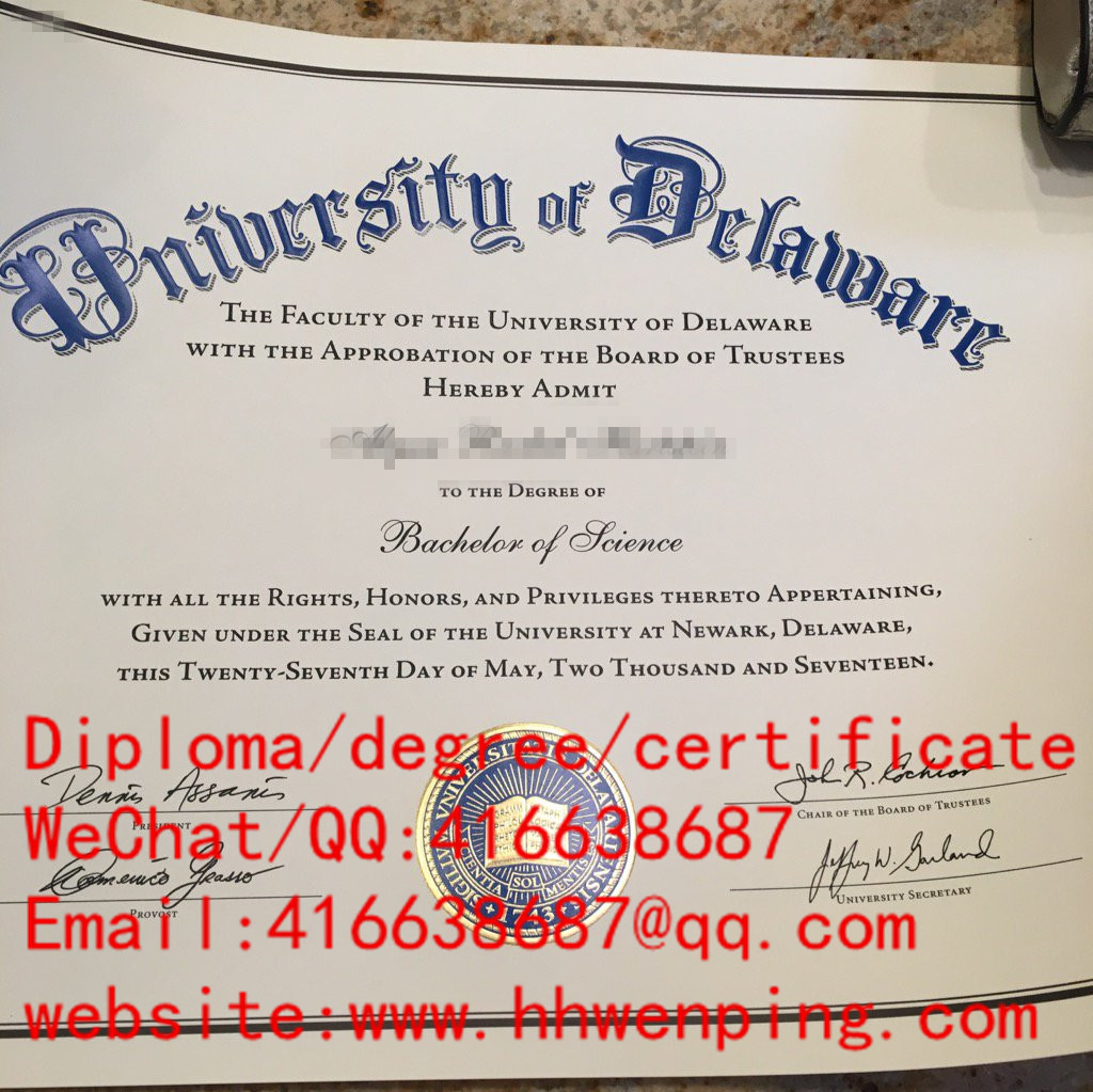 University of Delaware diploma 美国特拉华大学毕业证