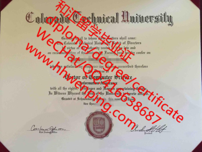 美国科罗拉多理工大学毕业证Colorado Technical University diploma