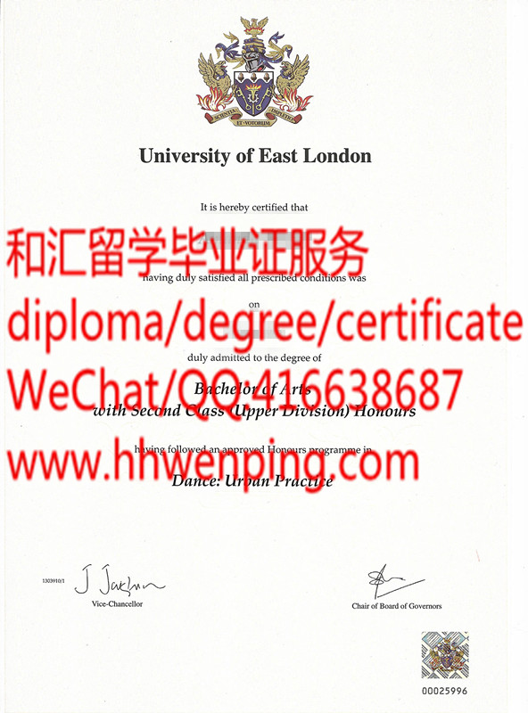 英国东伦敦大学毕业证university of east london degree