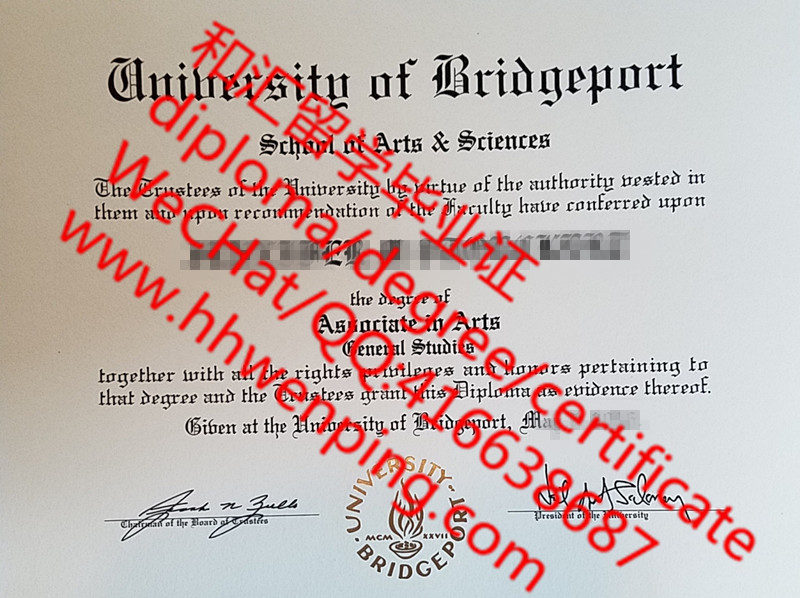 美国桥港大学毕业证University of Bridgeport diploma