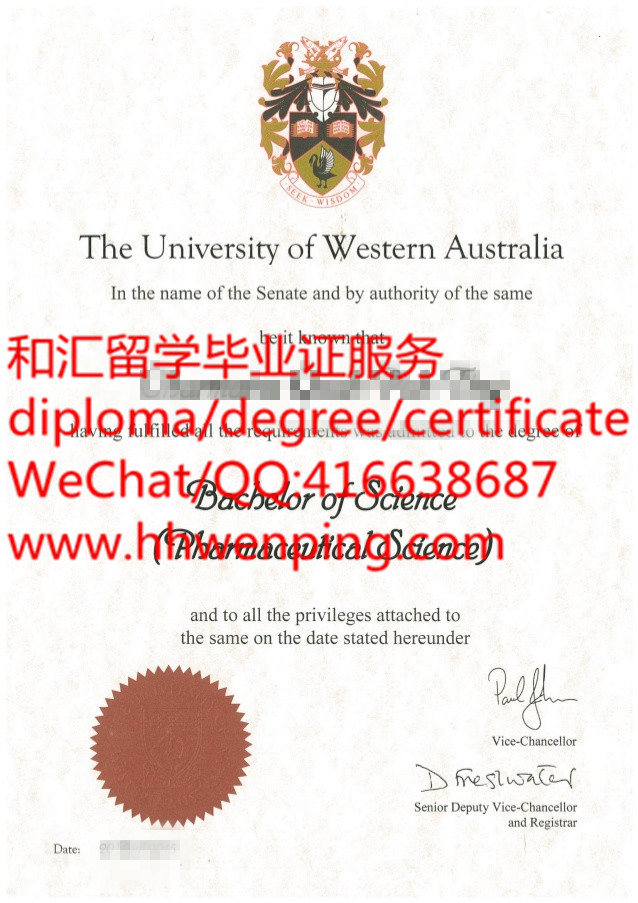 澳大利亚西澳大学毕业证The University of western Australia diploma