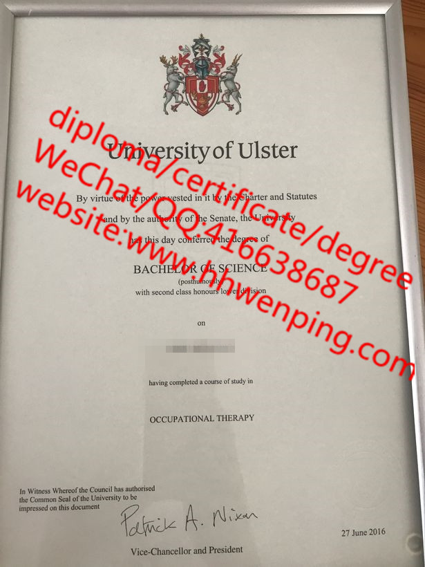 英国阿尔斯特大学毕业证University of Ulster diploma