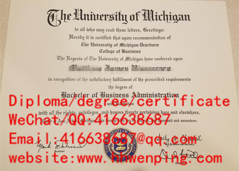 美国密歇根大学毕业证University of Michigan diploma