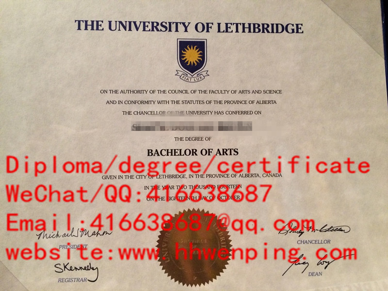University of Lethbridge degree加拿大莱斯布里奇大学毕业证