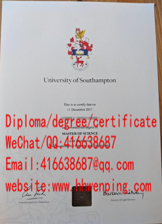 University of Southampton degree英国南安普敦大学毕业证