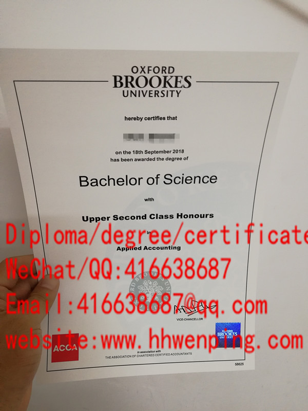 Oxford Brookes University ACCA Bachelor's degree牛津布鲁克斯大学ACCA毕业证