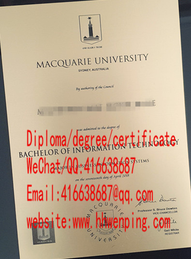 澳大利亚麦考瑞大学学士学位证2018 Macquarie University bachelor of degree
