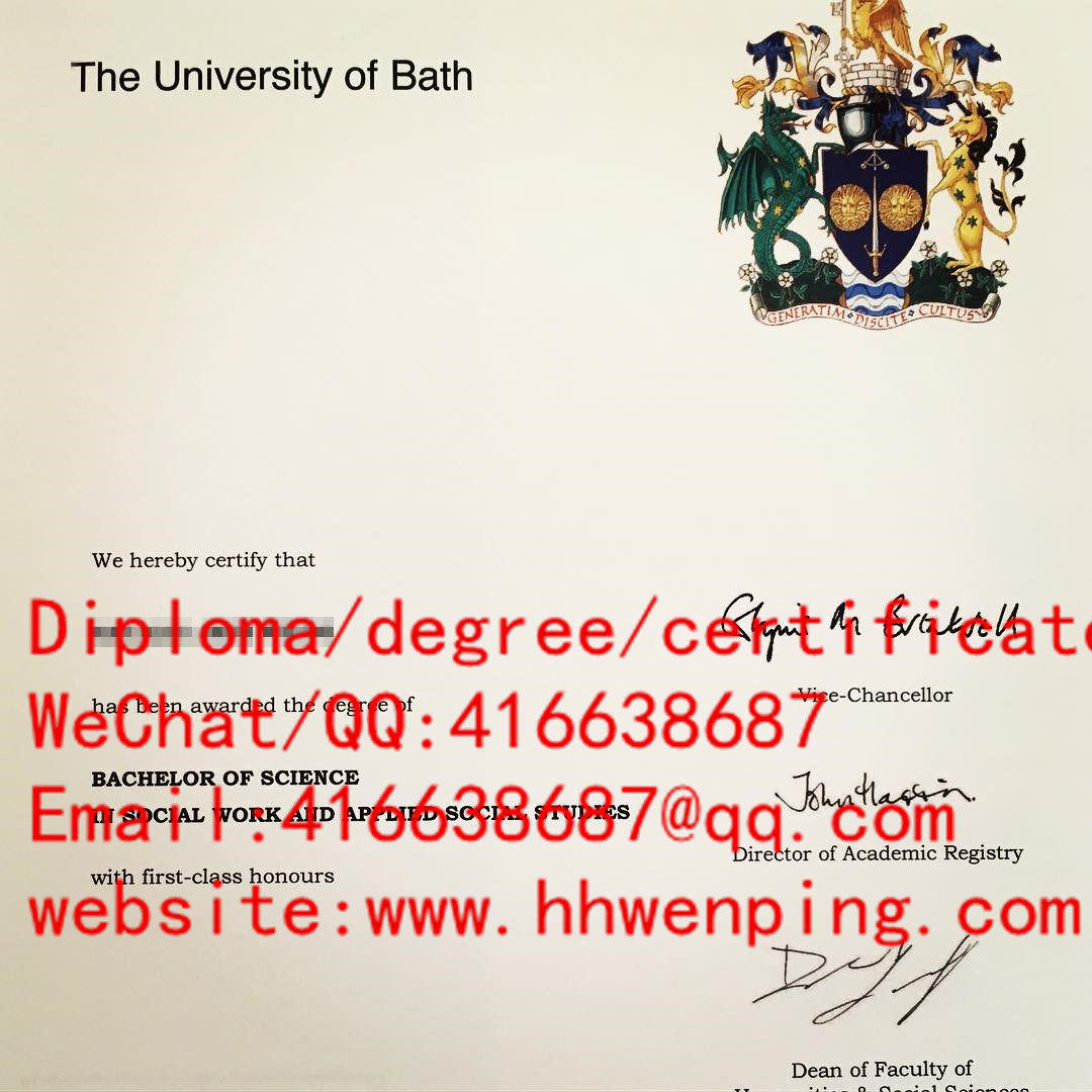 英国巴斯大学学位证The university of Bath bachelors certificate