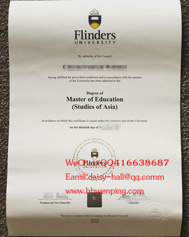澳大利亚弗林德斯大学毕业证flinders university degree certificate
