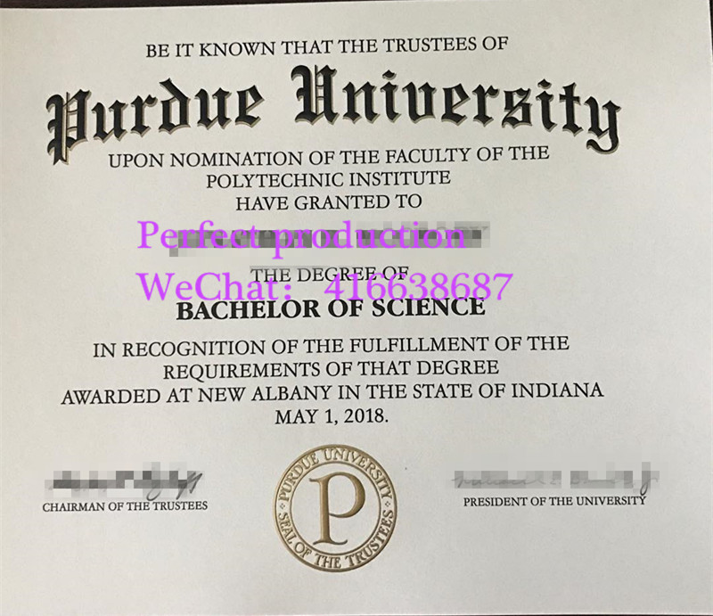 普渡大学本科学位Purdue University bachelors certificate