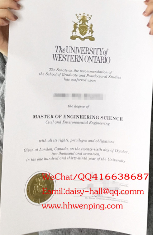 加拿大西安大略大学毕业证University of Western Ontario(UWO) degree certificate