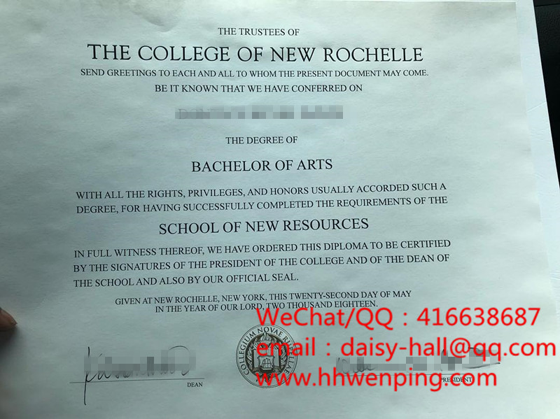 the college of new rochelle degree certificate美国新罗歇尔学院毕业证