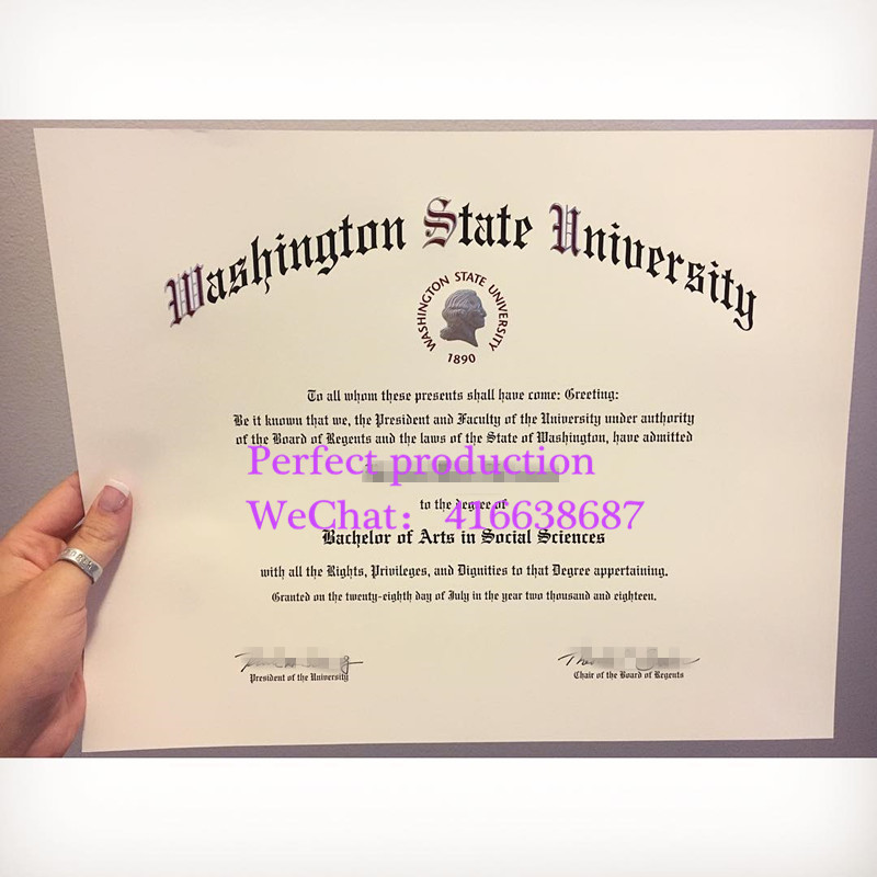 华盛顿州立大学学士学位Washington State University （WSU）bachelors certificate