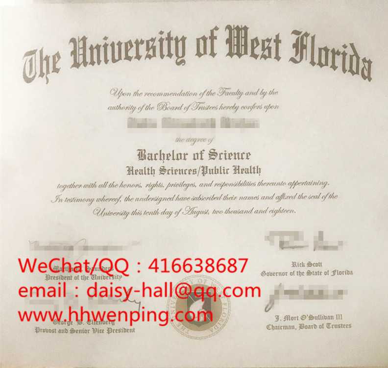 the university of west florida diploma西佛罗里达大学毕业证书