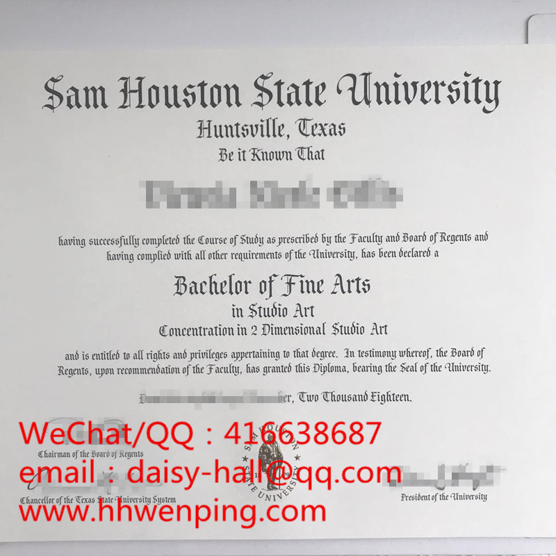 Sam Houston State University bachelor degree 美国萨姆休斯顿州立大学毕业证书