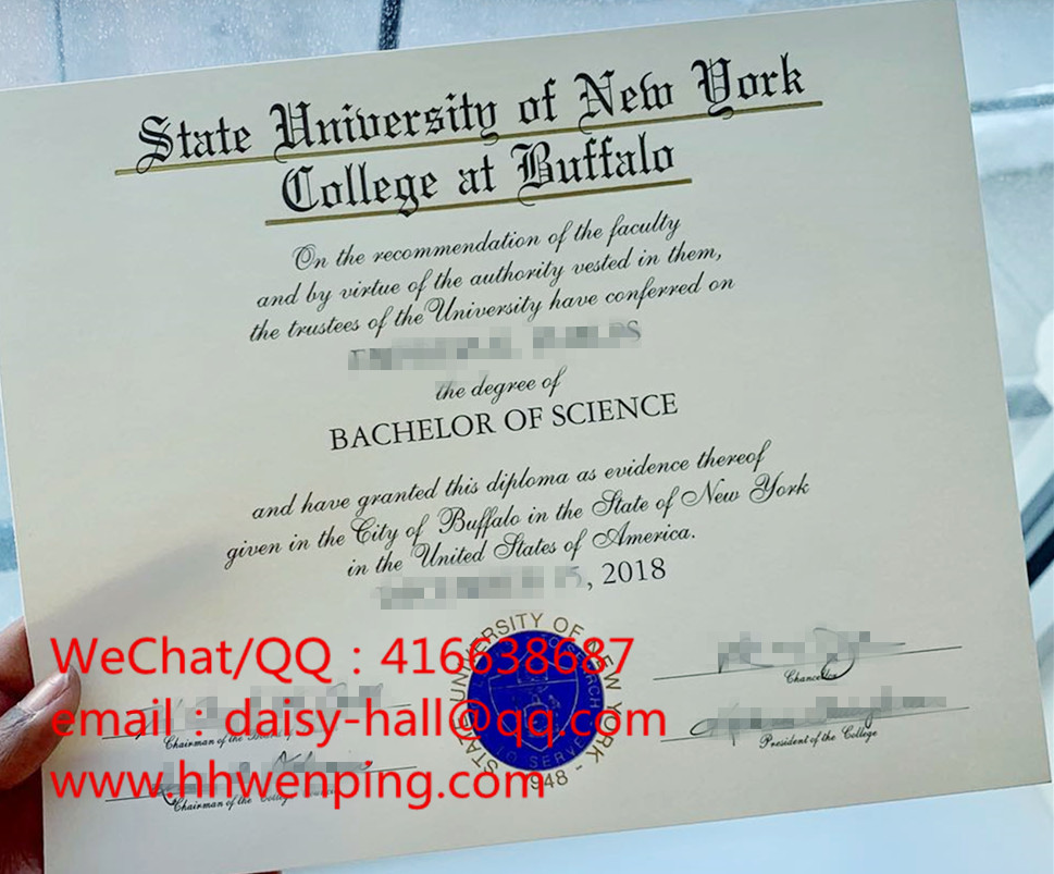 diploma of state university of new york college of buffalo纽约州立大学布法罗学院毕业证书