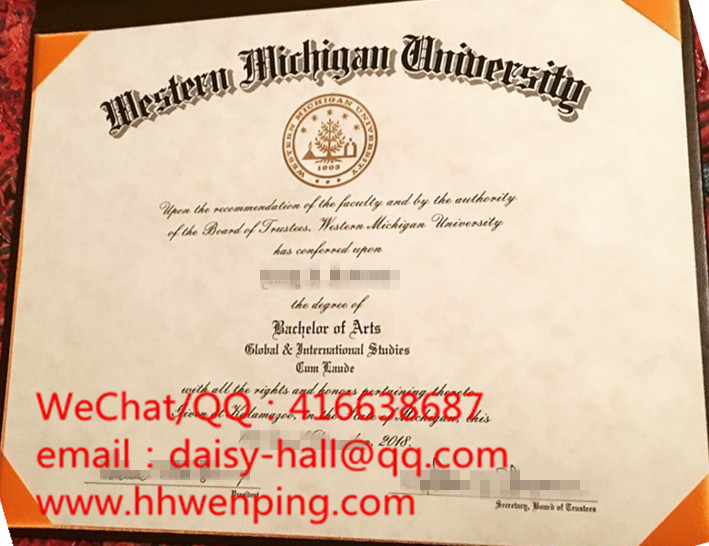 western michigan university dgeree certificate西密歇根大学毕业证书