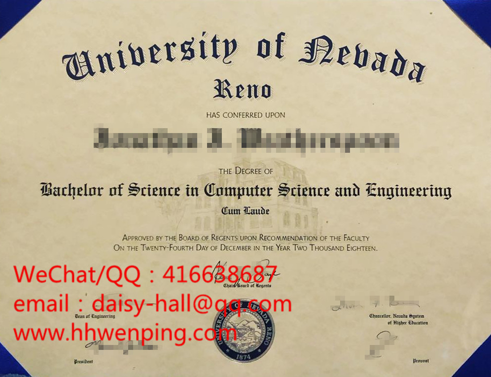 university of nevada degree certificate内华达大学毕业证书