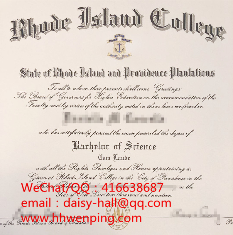 rhode island college bachelor degree罗德岛大学学位证书