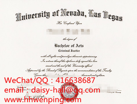 diploma of university of nevada,las vegas内华达大学拉斯维加斯分校毕业证书