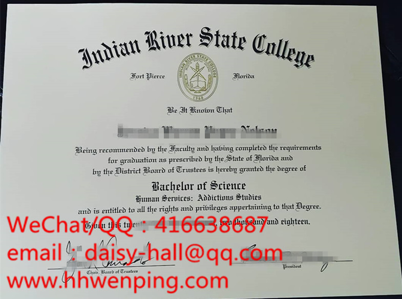 indian river state college degree certificate印第安河社区学院毕业证