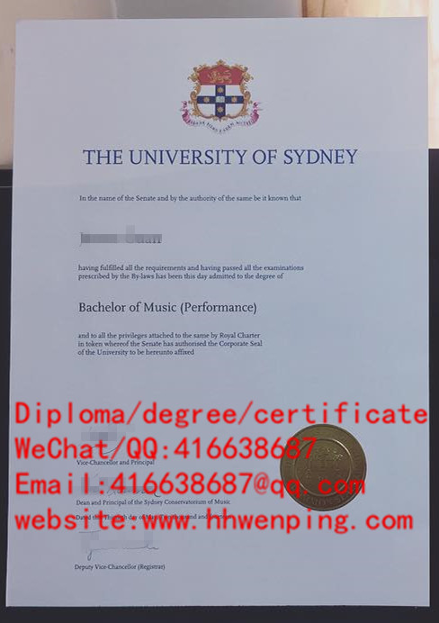diploma of University of Sydney悉尼大学毕业证书